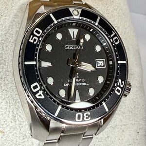 Seiko SUMO Prospex Date Automatic Designer Diver Mens Watch